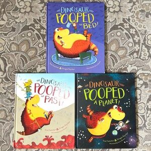 The Dinosaur That Pooped The Bed / The Past / A Planet 3 Hardcover Books